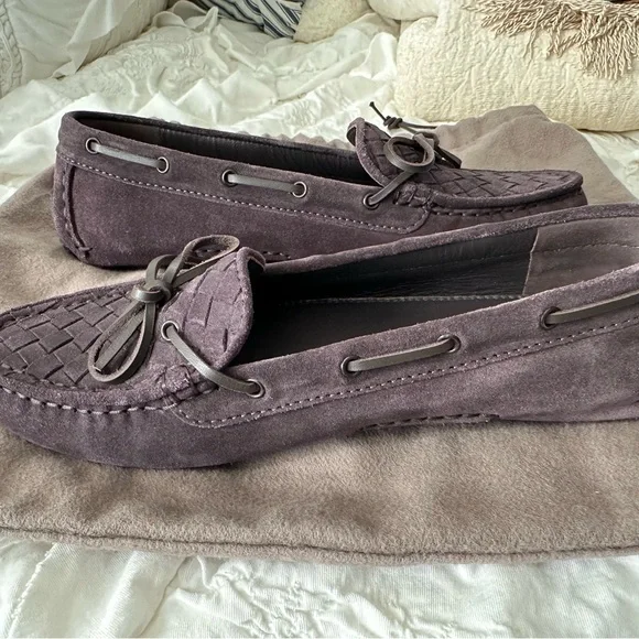 Bottega Veneta Purple Intrecciato Suede Driving Loafers
Size 37 - Picture 5 of 5